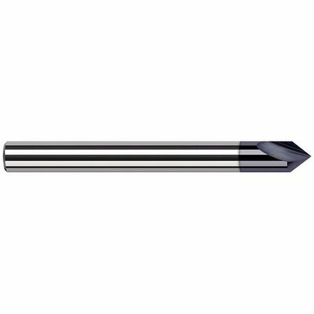 HARVEY TOOL 0.1250 in. 1/8 Shank dia x 20° included Carbide Marking Cutter, 2 Flutes, AlTiN Coated 744608-C3